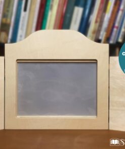 Teatrino kamishibai in legno con pannello ombre inserito - StravagArte