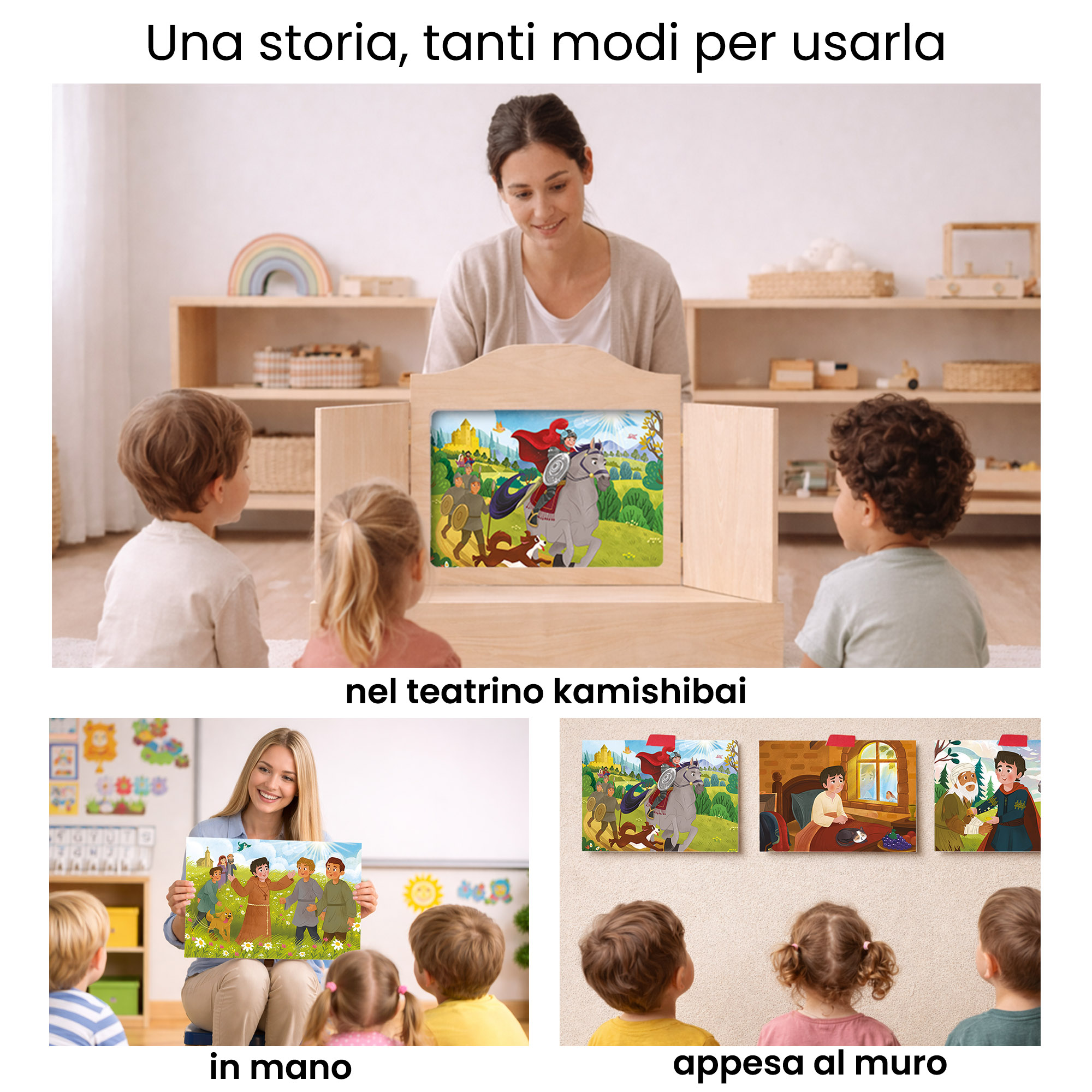 Kamishibai per la scuola: Uso didattico storia San Francesco, il Fratello di Tutti - Racconto della Vita Ispirato alle Fonti Francescane StravagArte in classe.