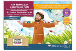 San Francesco, il Fratello di Tutti - Racconto della Vita Ispirato alle Fonti Francescane: storia kamishibai bilingue italiano/inglese con burattini, flashcards e materiali educativi stampabili copertina fronte
