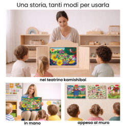 Kamishibai per la scuola: Uso didattico storia Dove Sono Finiti i Fiori? Un Racconto per Coltivare la Memoria StravagArte in classe.