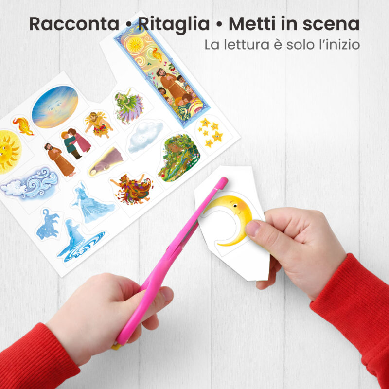 Burattini da ritagliare della storia kamishibai San Francesco e il Canto del Creato