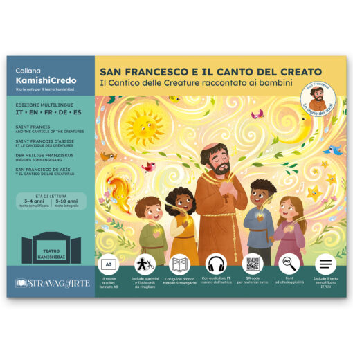 Kamishibai copertina storia bilingue San Francesco e il Canto del Creato: il Cantico delle Creature raccontato ai bambini StravagArte
