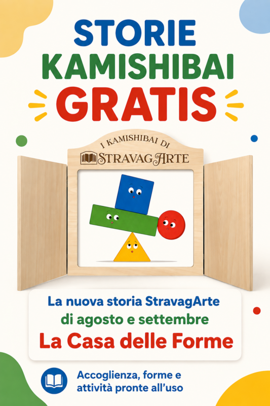 Storie kamishibai gratis da stampare: La Casa delle Forme, storia sull’accoglienza per scuola dell’infanzia – StravagArte