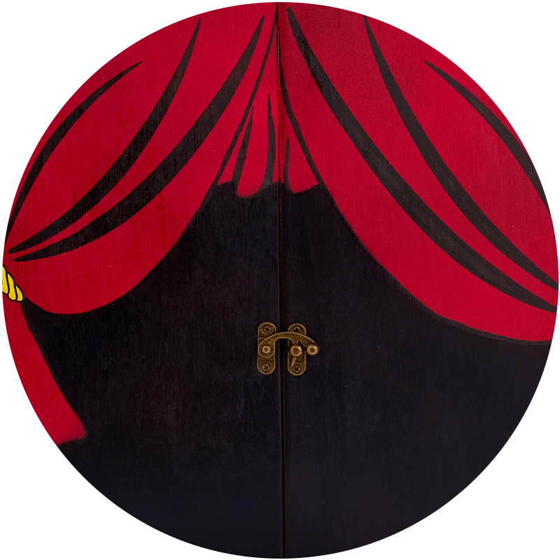 Teatrini kamishibai decorati e personalizzati a tema sipario StravagArte