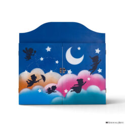 Teatrino kamishibai A3 personalizzato in legno BC02 colore blu chiaro tema bambini in volo StravagArte