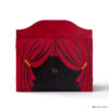 Teatrino kamishibai A3 personalizzato in legno RR11 colore rosso rubino tema sipario StravagArte
