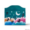 Teatrino kamishibai A3 personalizzato in legno TU02 colore turchese tema bambini in volo StravagArte