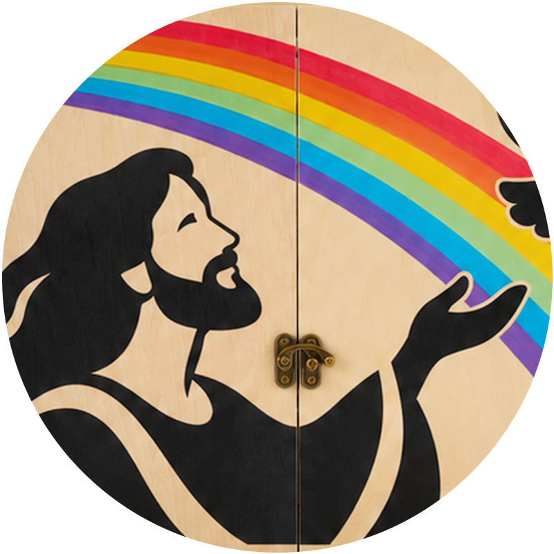 Teatrini kamishibai decorati e personalizzati a tema religione StravagArte